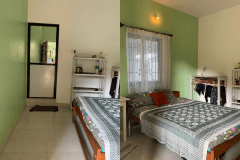 Twin-share student room at Alpesh Yoga